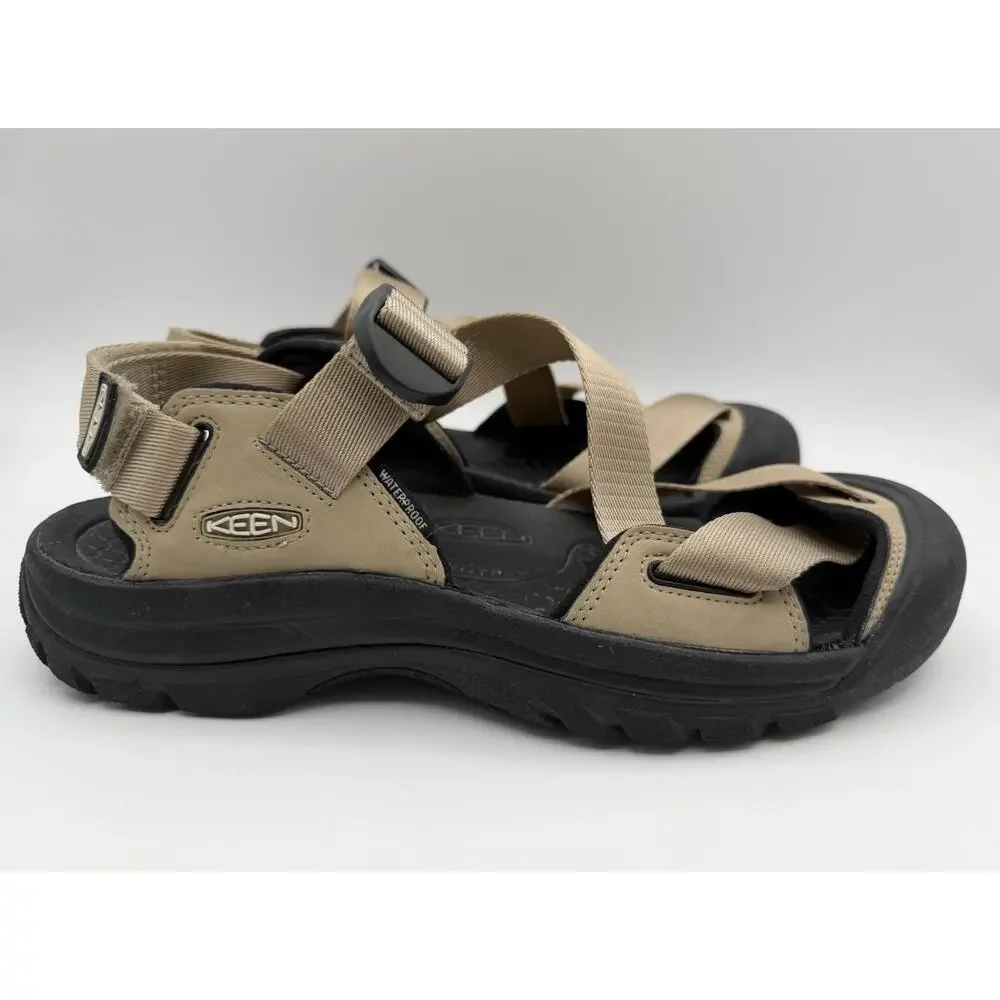Keen Zerraport II Tan & Black Waterproof Sandal Men’s Size 9.5 Trail Hiking Lake